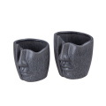 Plant pots suppliers ceramic flower pots and planters face model garden ornaments ceramic pot